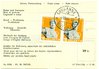 1944 (06.08.) LAUSSANNE 1/DIST. COLIS (Sonntag 12-Uhr). 20-Rappen (ZU 2 mal 259, 50-Jahre Olympische