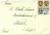 1947 (27.12.) Lörrach, Deutschland, 50 Pf. Auslandbrief im Grenzrayon (noch keine Verbilligung!)