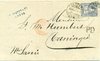 1871 (15.08.) GENEVE/LET. EXP. (PK I), 30-Rappen (ZU 41) Frankobrief, grenzüberschreitende Postausw.