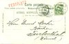 1901 (15.07.) BASEL FIL. VIII/GUNDELFINGEN + roter Zusatzstempel FESTPLATZ, S-Stempel ZU S 26v. "EK