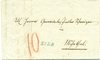 1857 (12.07.) Suhr, blauer Einzeiler SUHR, auf Brief nach Möhntal. Transitstemepel, Aarau, 12.07.185