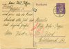 1942 (18.06.) Lörrach, Deutschland, 6 Rpf. Postkarte im Grenzrayon (RL) nach Basel. Zensur durch die
