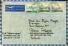 1947 (26.07.) Zürich - Porto Alegre, Brasilien, Lupftpostbrief.  Leitweg: Zürich - Genf - New York -