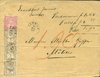 1868 (25.05.) Cernier, 25 Rp. Nachnahme über Fr. 1.90 nach Motiers