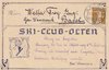 1910 (29.01.) Olten, dekorative Karte 'Ski Club Olten' nach Basel. Einladung zu einer Übung im Engis
