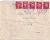 1944, September, Monsprison (Loire), Frankreich, Brief über Handelskammerpost nach Zürich, Schweiz.