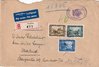 1943 (08.12.) Vaduz, Liechtenstein, 280 Rp. R-Lupo nach Madrid, Spanien. Transitstempel: Buchs, 08.1