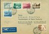 1955 (01.06.) Schaffhausen, FDC Pro Patria nach USA. Luftpost portogerecht!