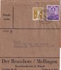 1936 (05.10.) Mellingen, 12 Rp. verbilligte Drucksache bis 200 g. nach Leipzig, Deutschland.