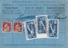 1931 (28.08.) Basel 16, Kontrollkarte für Fachgebühren. Formular Nr. 3207. 5 x 1 Fr.