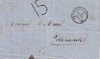 1866 (12.11.) Porrentruy, Brief mit 15 Rp. Taxzahl in schwarz.