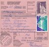 1968 (16.03.) Schaffhausen, 380 Rp. Postanweisung für das Ausland nach Vallermoga, Italien.