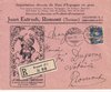 1928 (23.06.) Romont, Schweiz, dekorativer R-Brief nach Romont. Motiv: Wein.