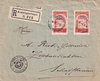 1924 (21.10.) Kreuzlingen 2, 40 Rp. R-Brief nach Schaffhausen. Absender: Zoll Konstanz.