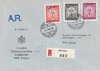 1984 (02.03.) Vaduz, Liechtenstein, 320 Rp. R-Brief mit Rückschein nach Zürich.