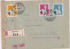 1944 (11.05.) Baden 1, 60  Rp. R-Brief nach Berlin, Deutschland. Zensur ABP München.